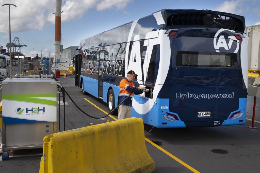 New Zealand’s first hydrogen fuel cell bus
