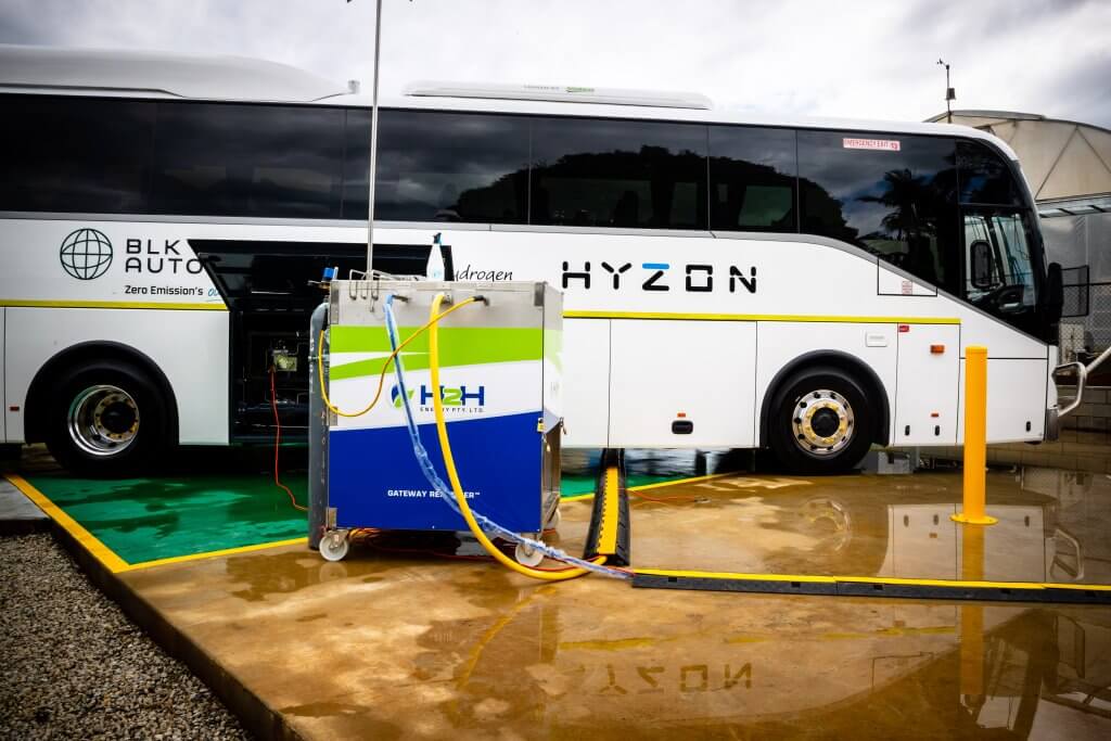 First Australian refuel of Australia’s first hydrogen fuel cell coach